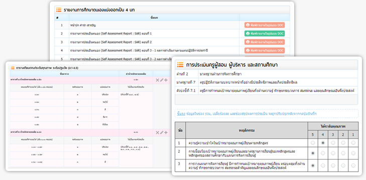 ภาพตัวอย่าง ระบบบริหารงานทั่วไป